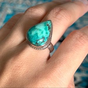 Sterling silver turquoise ring size 5